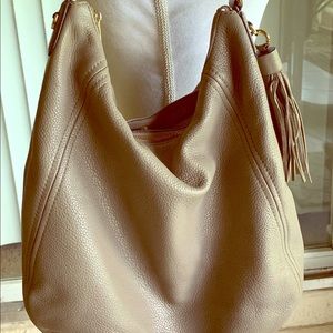 Huge Michael Kors Slouchy Bag with Tassle/MK Charm